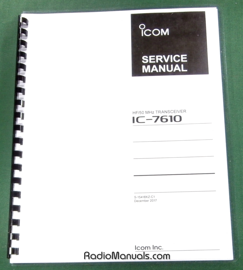 Icom IC-7610 Service Manual - Click Image to Close